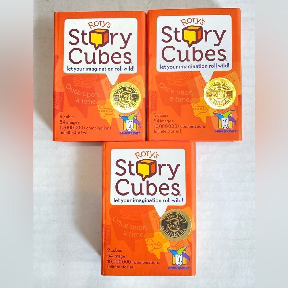 Rory’s story cube NEW classic storytelling imagination dice game set of 3